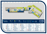 Схема Терминала 1 аэропорта Международный аэропорт Сиднея