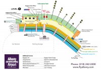 Схема терминала. Этаж 1 аэропорта Albany International Airport