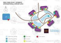 Схема терминалов аэропорта John F Kennedy International Airport