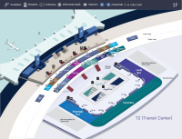 Схема Терминала 2 аэропорта Сеульский аэропорт Инчхон