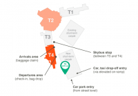 Карта территории аэропорта Мельбурн аэропорта Melbourne International Airport