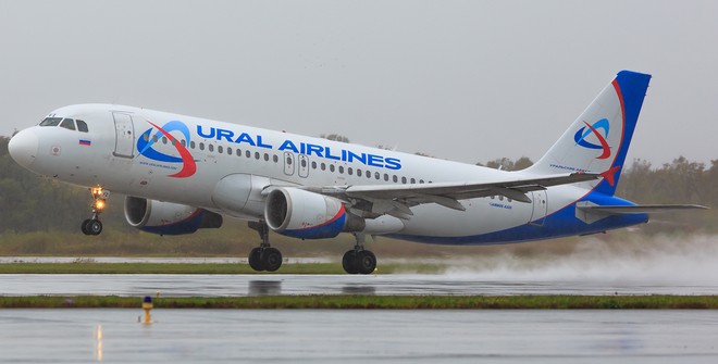 Уральские авиалинии - ливрея. Фото.